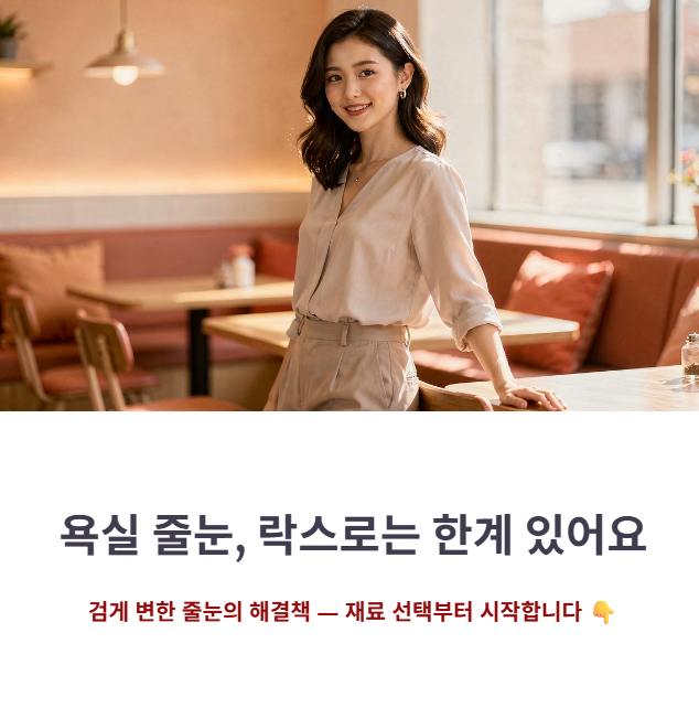 욕실 타일 줄눈 셀프 시공, 곰팡이 안 생기는 재료 고르는 법