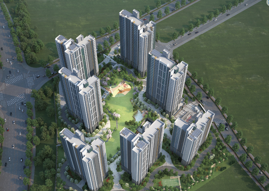 운정신도시 파크 푸르지오 조감도