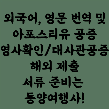 아포스티유공증