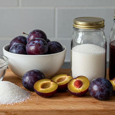 자두청 만들기 : 자두청 재료