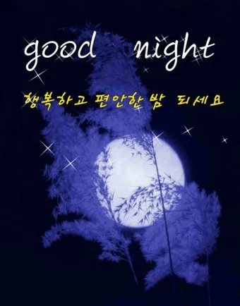 밤인사 이미지 일러스트 인사 문구_17