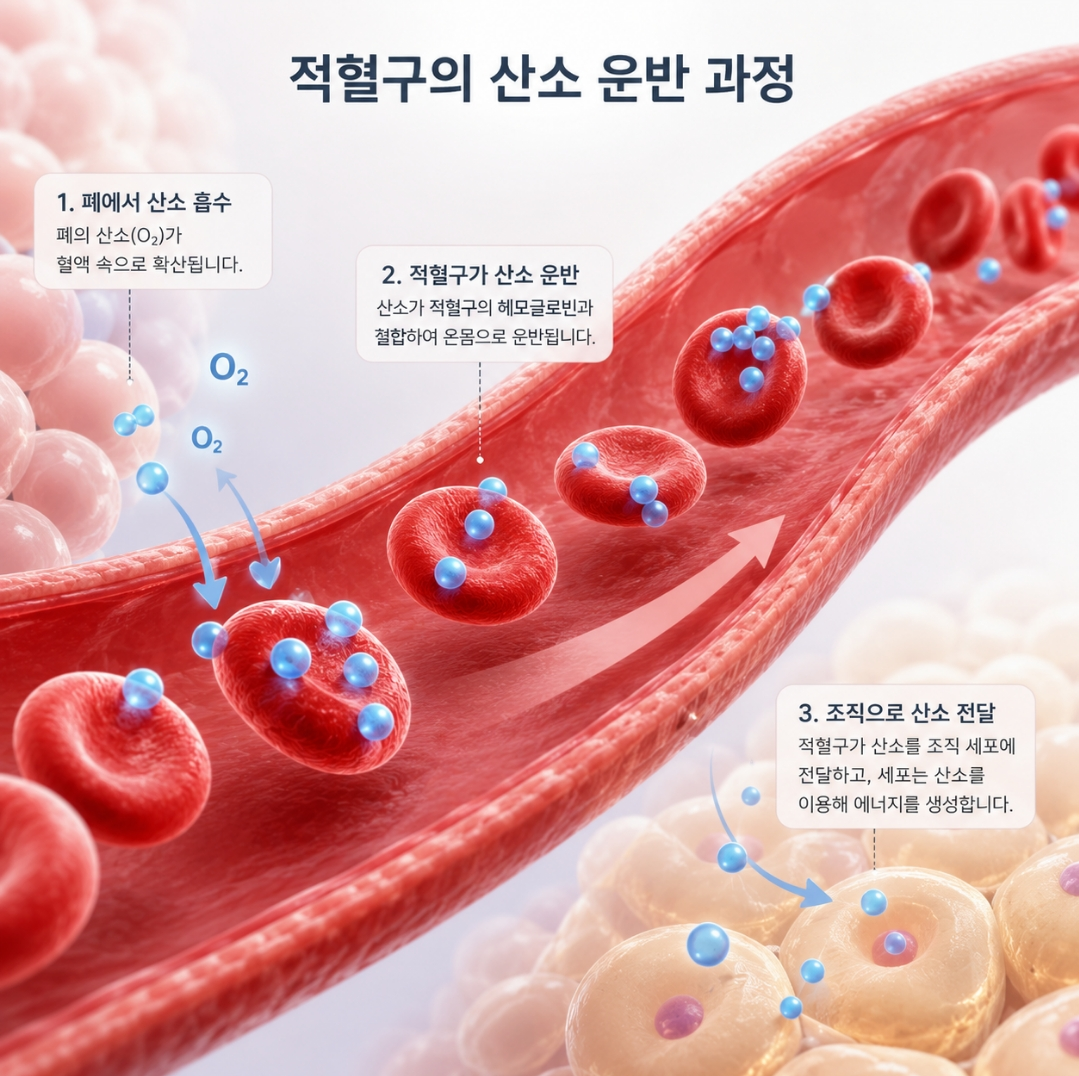 적혈구의 역할 산소 운반