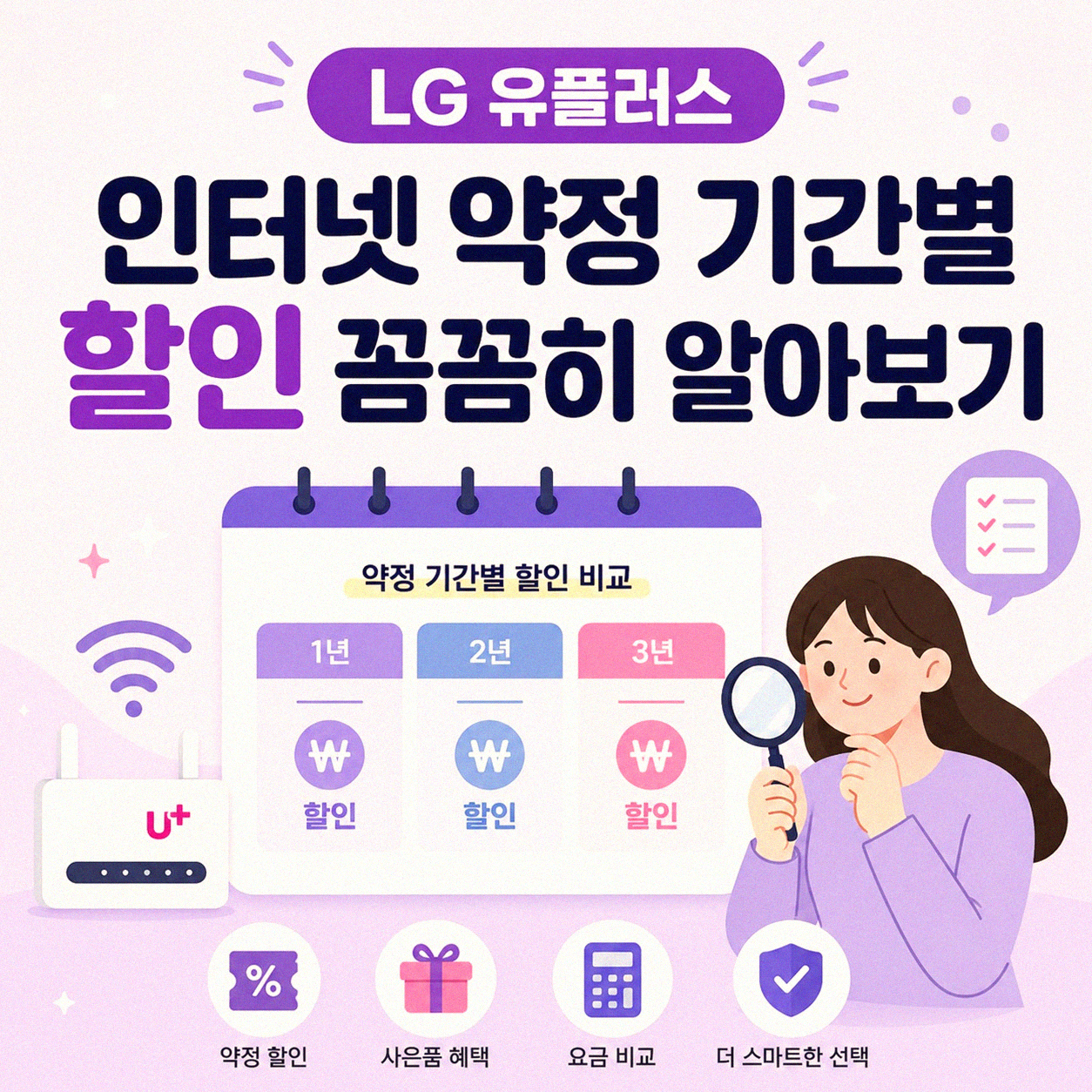LG 유플러스 인터넷 약정, 제대로 할인받는 방법