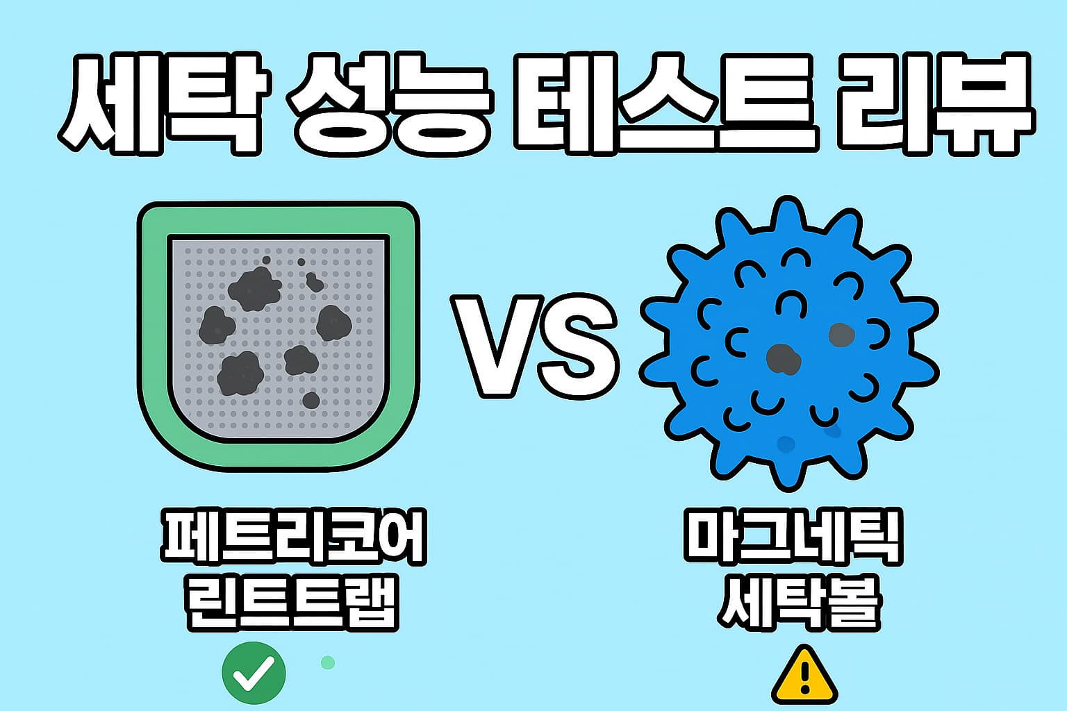 린트트랩 방식과 자석 기반 세탁볼의 마이크로파이버 차단 성능 테스트