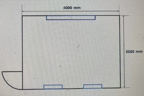 컨테이너 평면도 예시 3x4