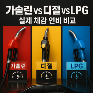 가솔린·디젤·LPG 2025 체감 연비 비교