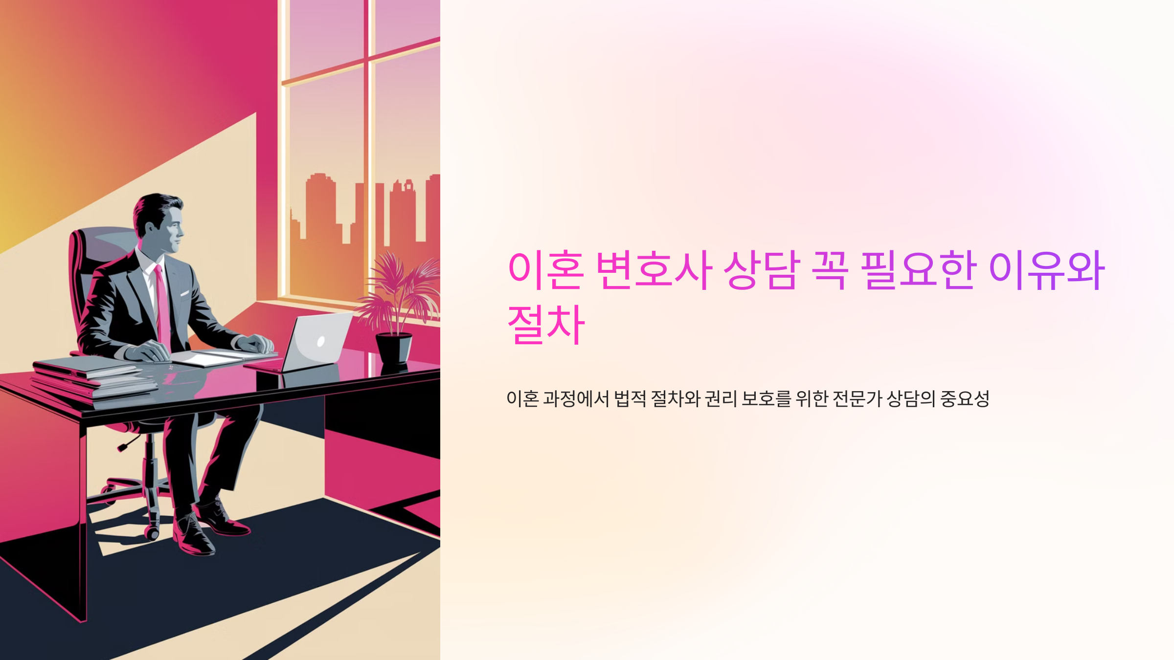 이혼 변호사 상담🚪 꼭 필요한 이유와 절차