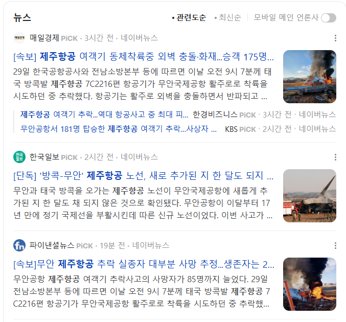 제주항공 무안공항 참사
