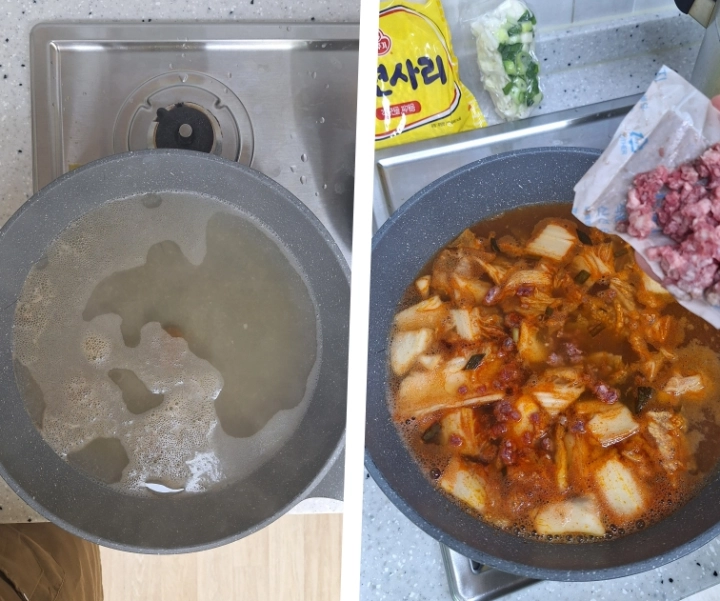 부대전골-육수와- 양념-넣은-사진