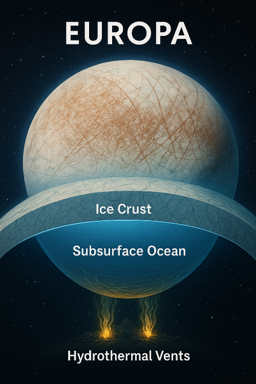 유로파 지하 바다 이미지 사진