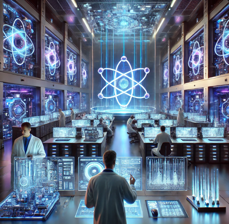 양자컴퓨터를 연구하는 대학연구소 이미지