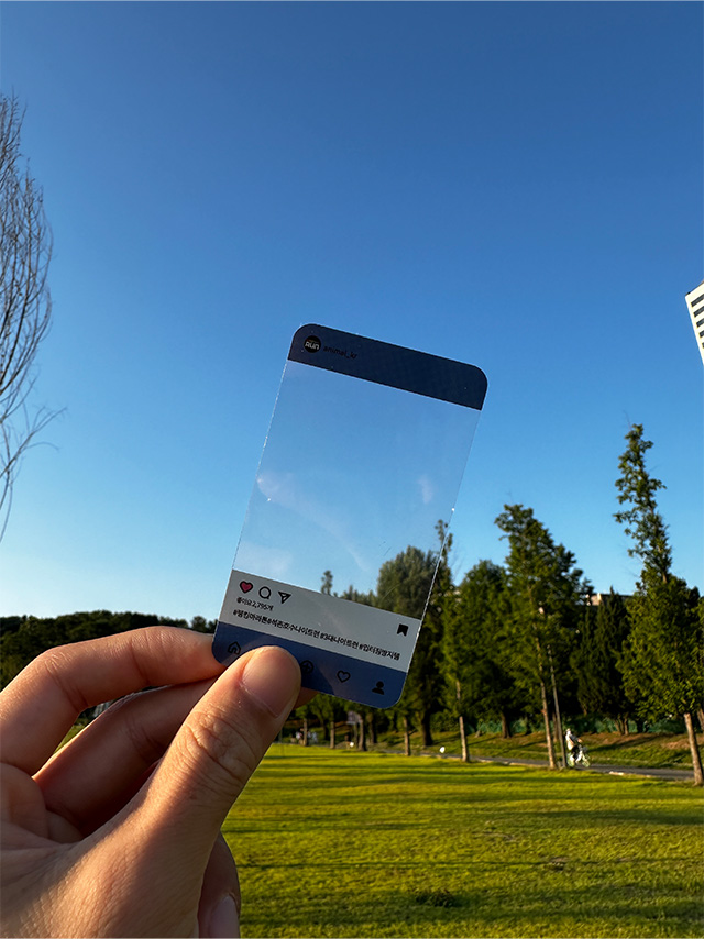 하늘을 배경으로 찍은 마라톤 굿즈