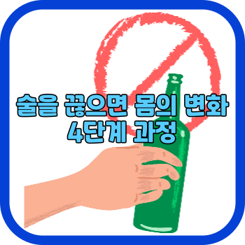 술을 끊으면 몸의 변화 4단계 과정