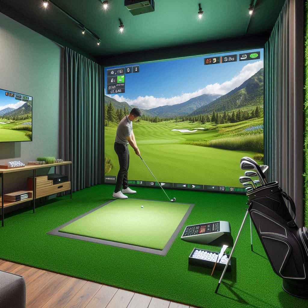 스크린골프장 배경