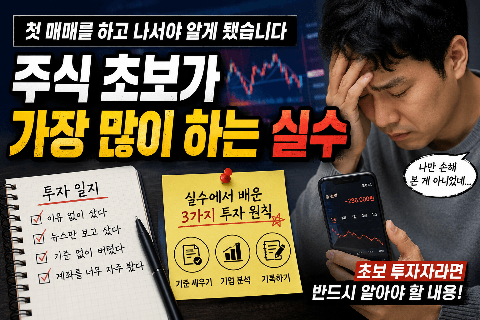주식 초보가 가장 많이 하는 실수