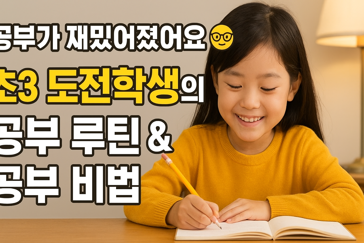 초3 학생의 공부 루틴 & 공부 비법 전격 공개