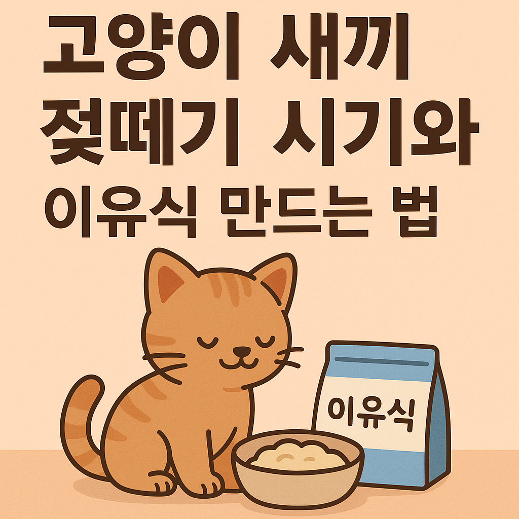 고양이 젖떼기 시기 총정리 (1)