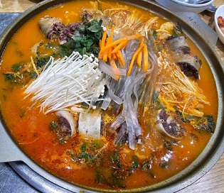순대전골