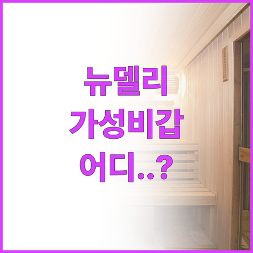 뉴델리 웨스트 가성비 호텔 5곳 위치..