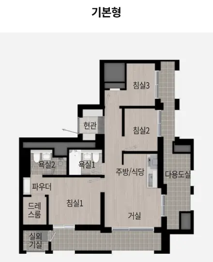 59㎡B-평면도-기본형-사진