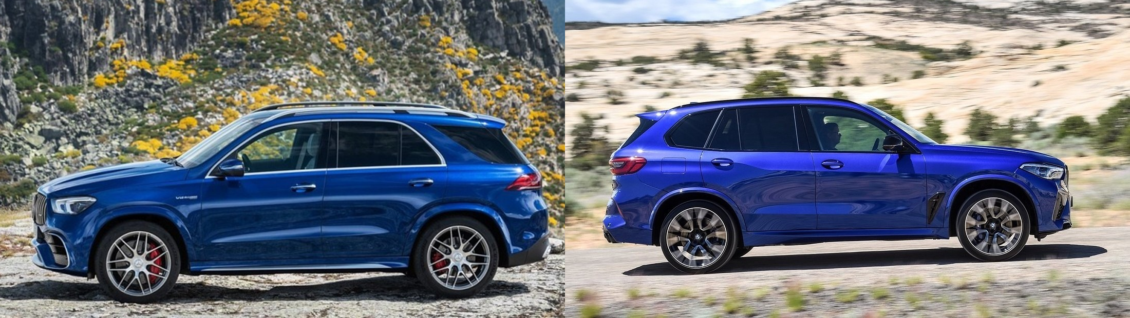 벤츠 GLE 53 AMG, BMW X5 M