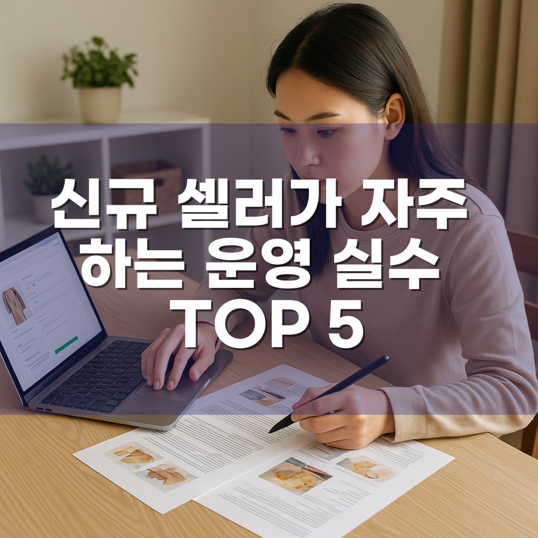 신규 셀러가 자주 하는 운영 실수 TOP 5와 해결 방법