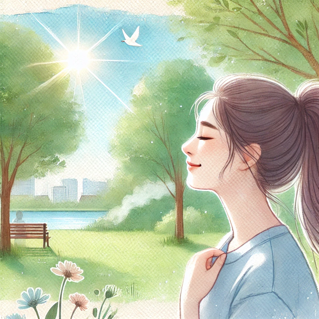 면역력이 강한 건강한 여성