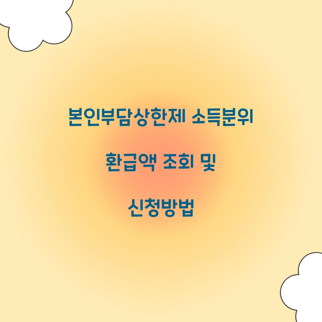 본인부담상한제 소득분위