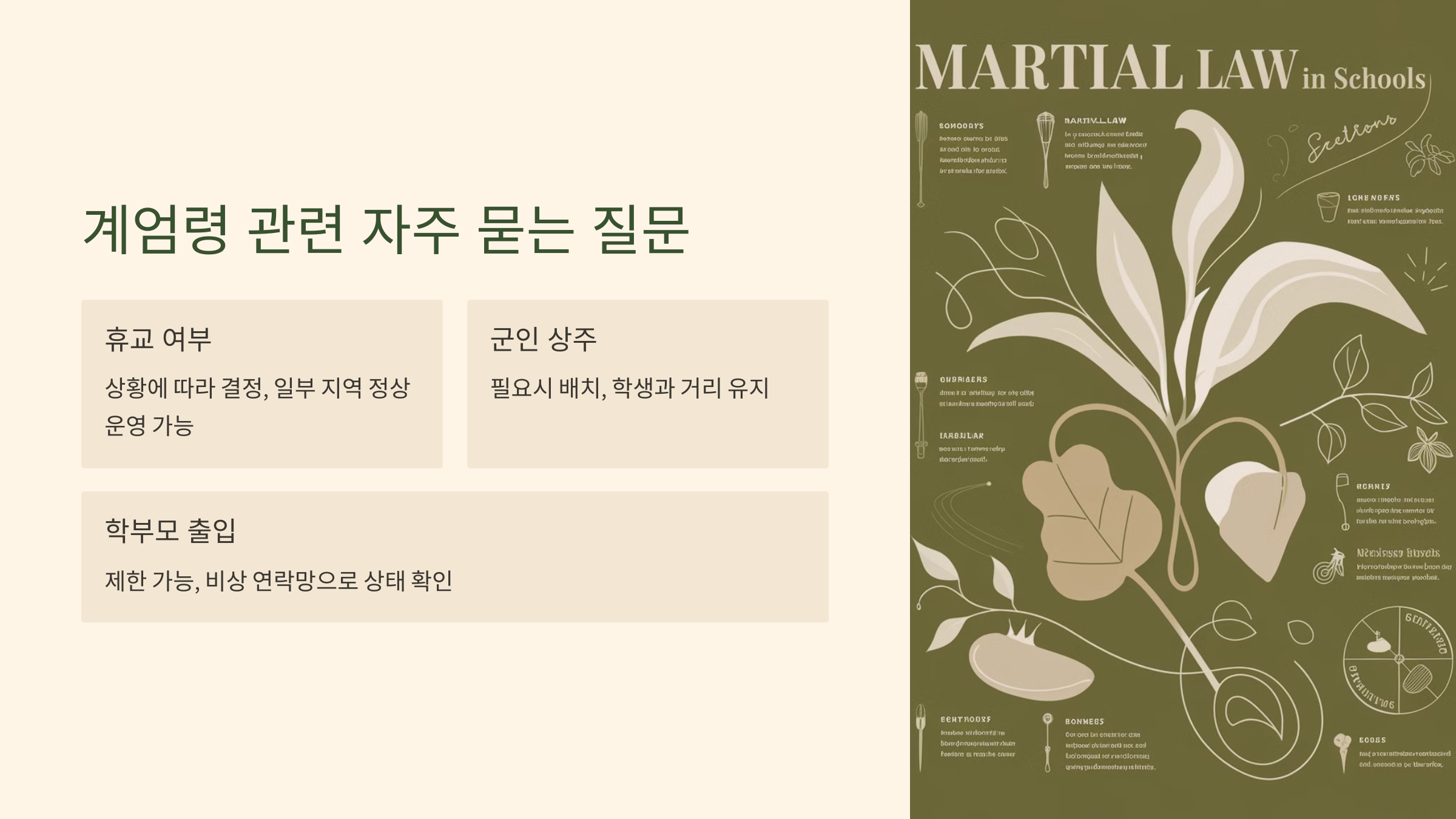 Q&A: 계엄령 관련 자주 묻는 질문 🤔