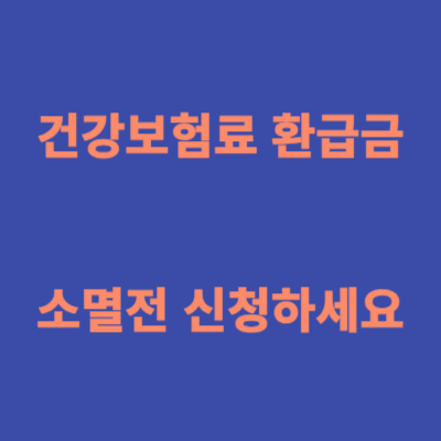 건강보험료 환급금