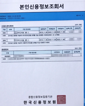 연체기록 조회 방법(연체 기간, 금액) 및 회복 방법1