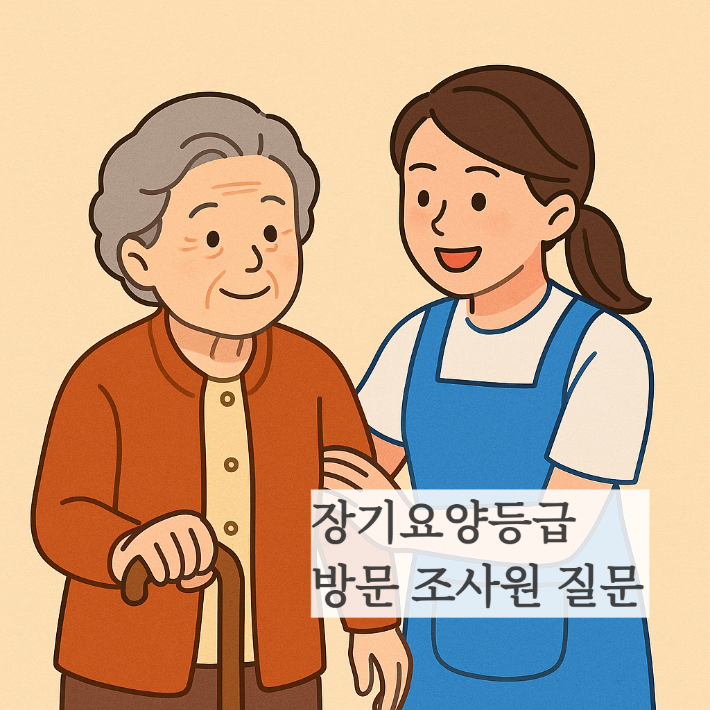 장기요양등급 방문조사원 질문정리