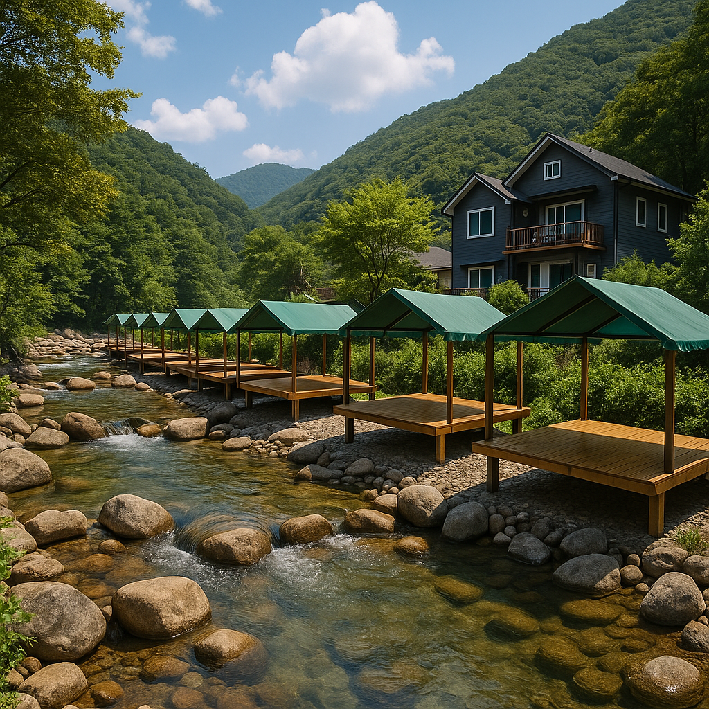 성주 포천계곡 평상 펜션 관련 사진