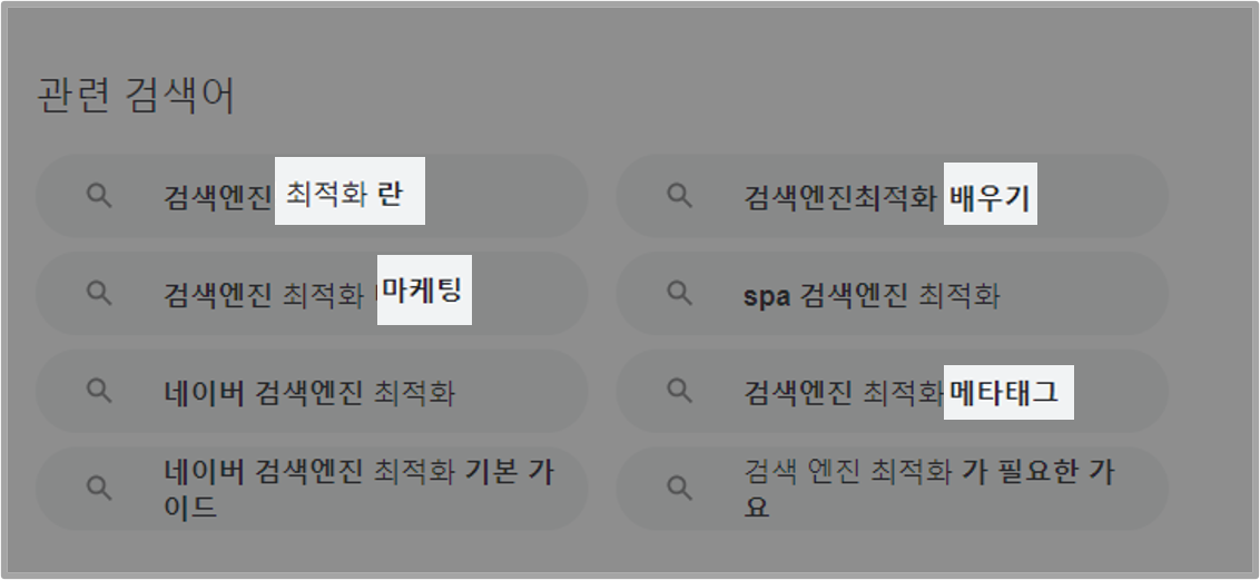 관련 검색어 사례 이미지
