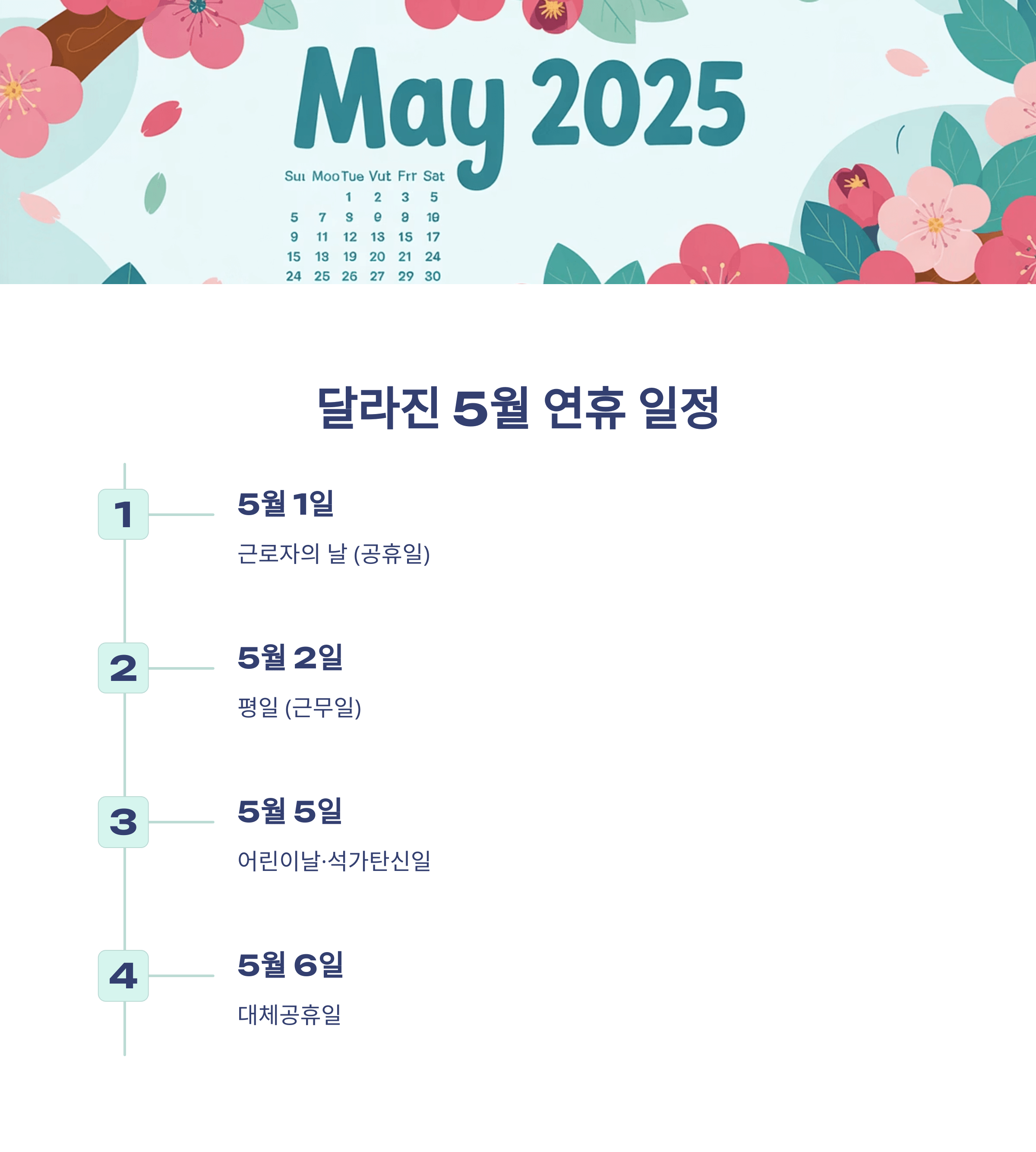 5월 연휴 중장년층 효도 여행지 