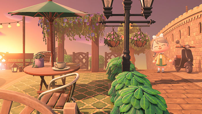 동물의 숲 안내소 광장꾸미기