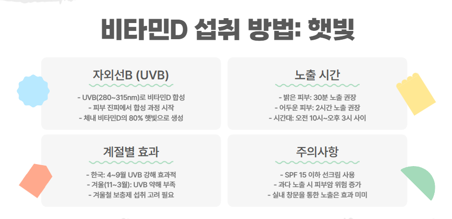 섭취 방법: 햇빛