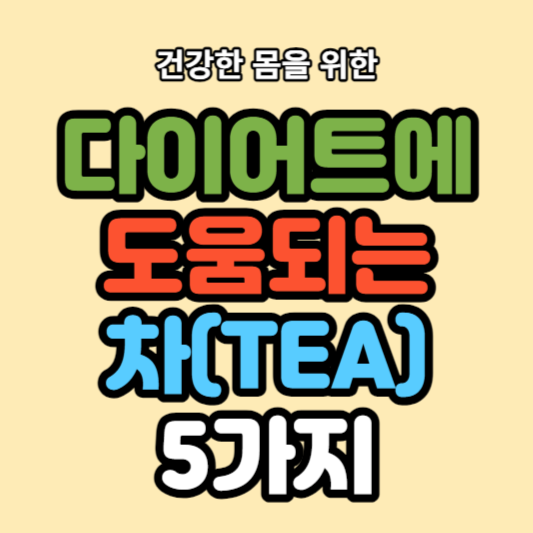 다이어트에 도움되는 차 5가지