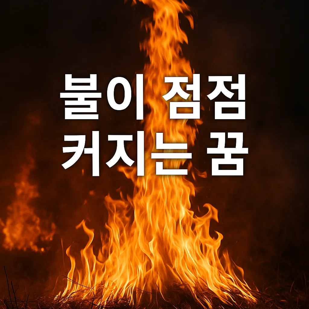 불이 점점 커지는 꿈