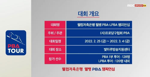 웰컴저축은행 웰뱅 PBA LPBA 챔피언십 대회일정, 참가선수