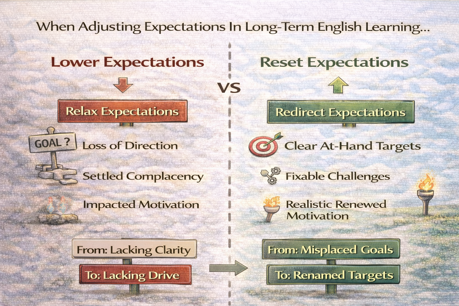 왜 장기 학습에서 기대 수준은 낮아져야 하는 것이 아니라 재설정되어야 하는가