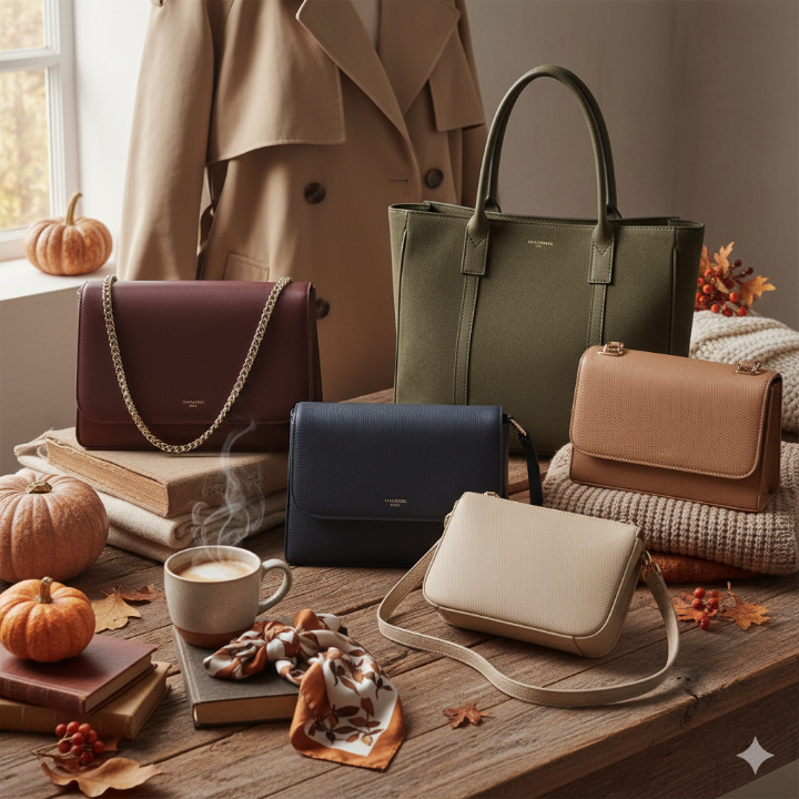 가을 분위기가 느껴지는 가방 컬렉션
