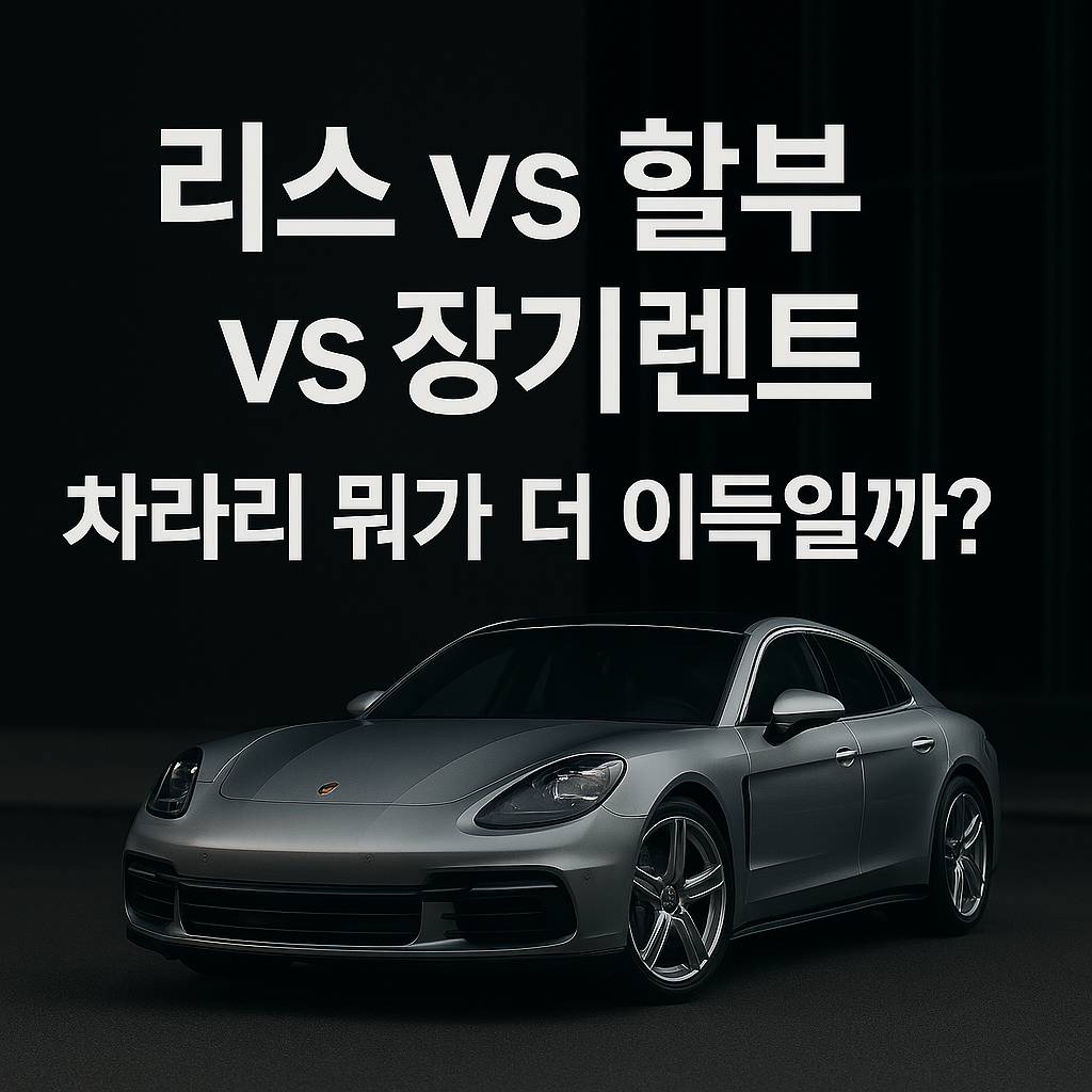 신차구매 리스,할부,장기렌트