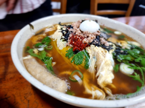 물쫄면이 유명한 충북 옥천천 쫄면전문점 풍미당