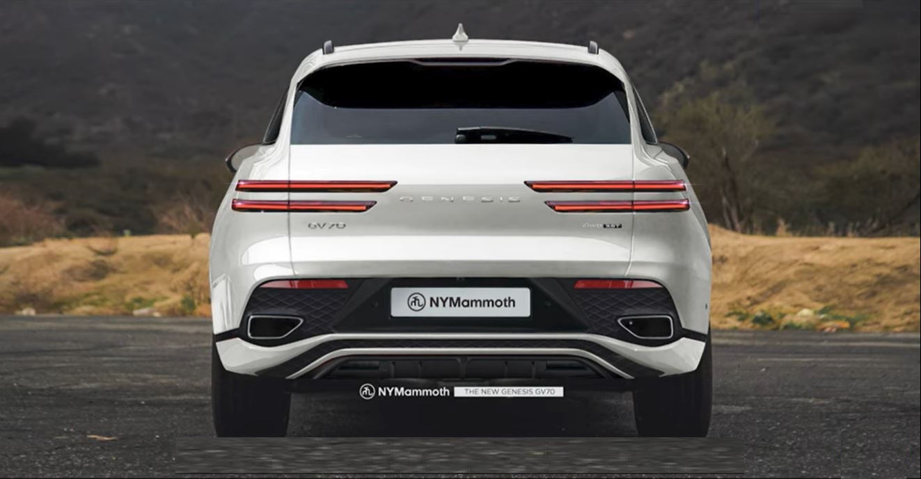 제네시스 &#39;GV70 페이스리프트&#39; 예상도