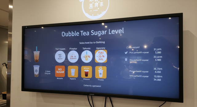 칼로리를 줄인 버블티 선택