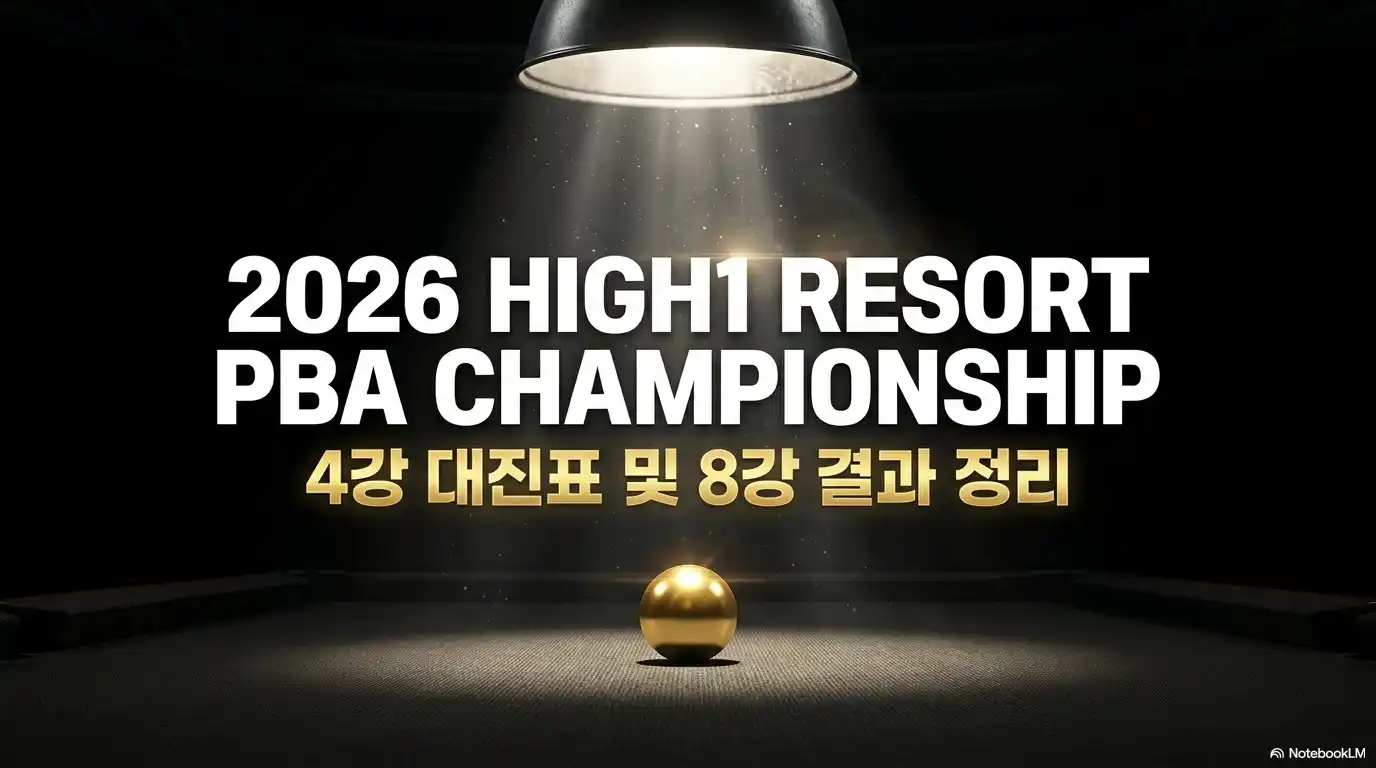 2026 하이원리조트 PBA 챔피언십 4강 대진표 및 8강 결과 정리 썸네일