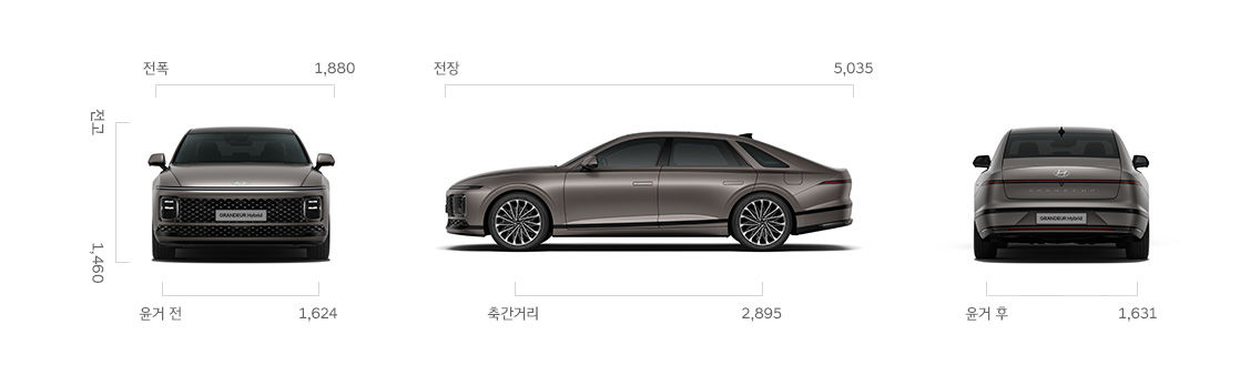 그랜저 하이브리드 제원 및 연비