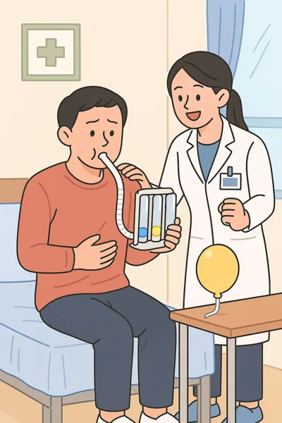 호흡 재활 치료 장면