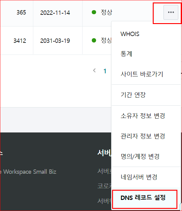 DNS 레코드 설정